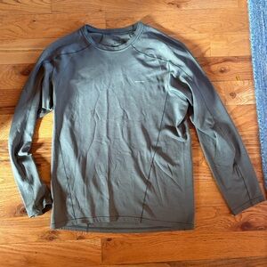 Patagonia Capilene Base Layer Olive Green Long Sleeve Shirt size L